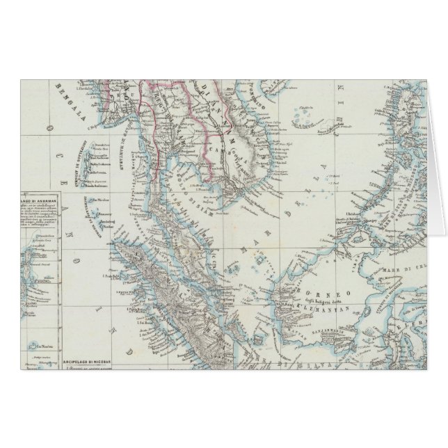 Cartão Sudeste Asiático (Frente Horizontal)