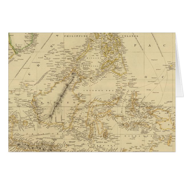 Cartão Sudeste Asiático Indonésia (Frente Horizontal)