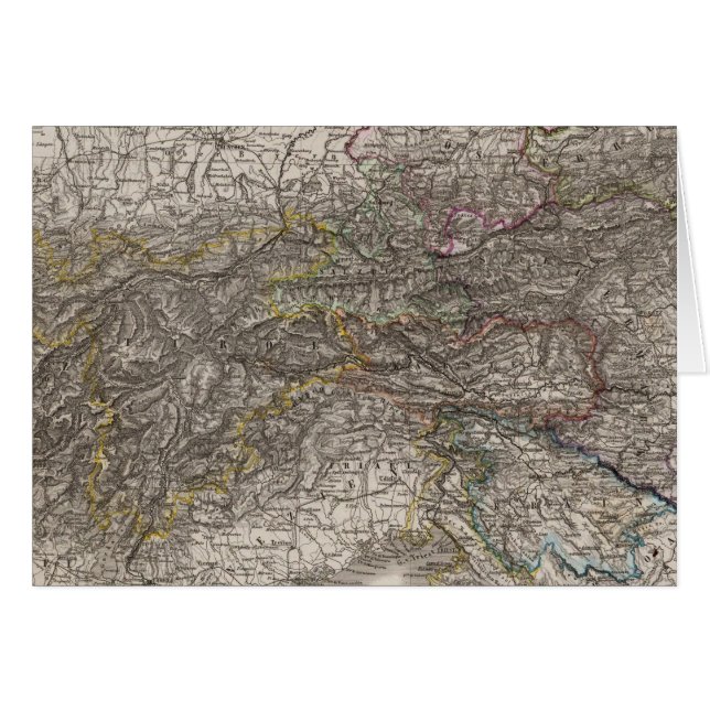 Cartão Sudeste da Alemanha (Frente Horizontal)