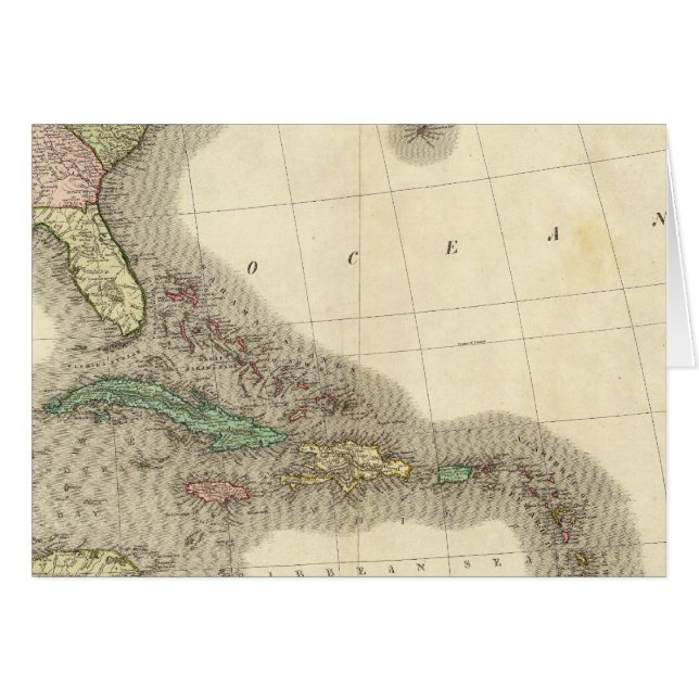 Cartão Sudeste da América do Norte (Frente Horizontal)