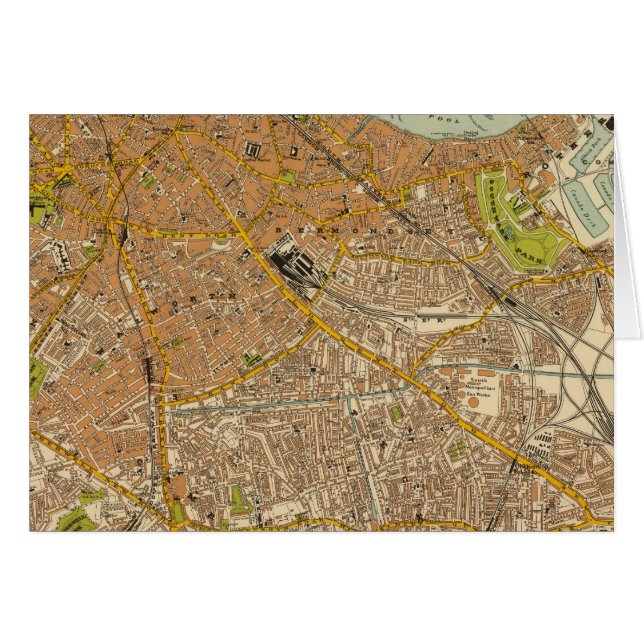 Cartão Sudeste de Londres (Frente Horizontal)