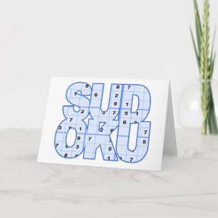Cartão Sudoku Greeting Card