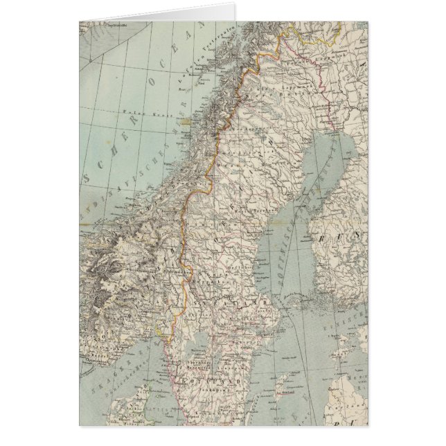 Cartão Suecia, Noruega, Dinamarca 2 (Frente)