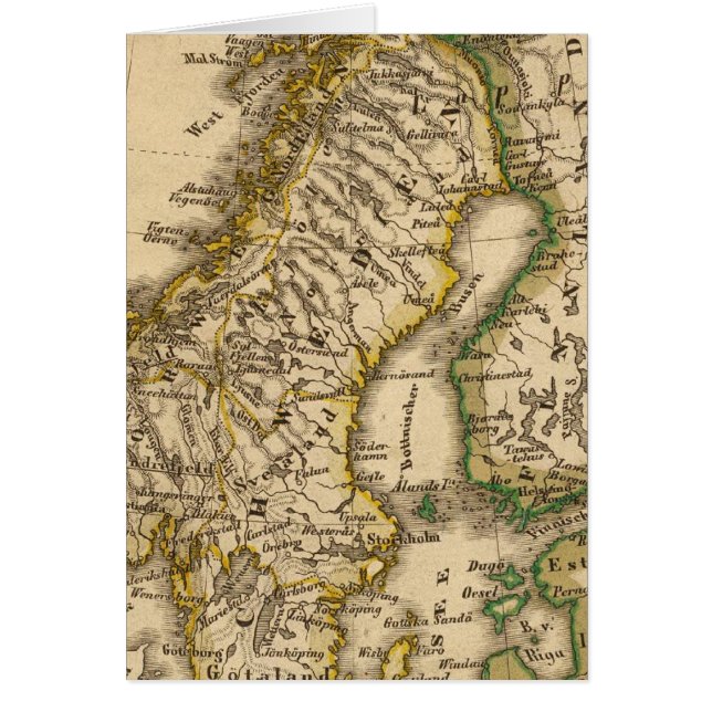 Cartão Suecia, Noruega e Finlândia (Frente)