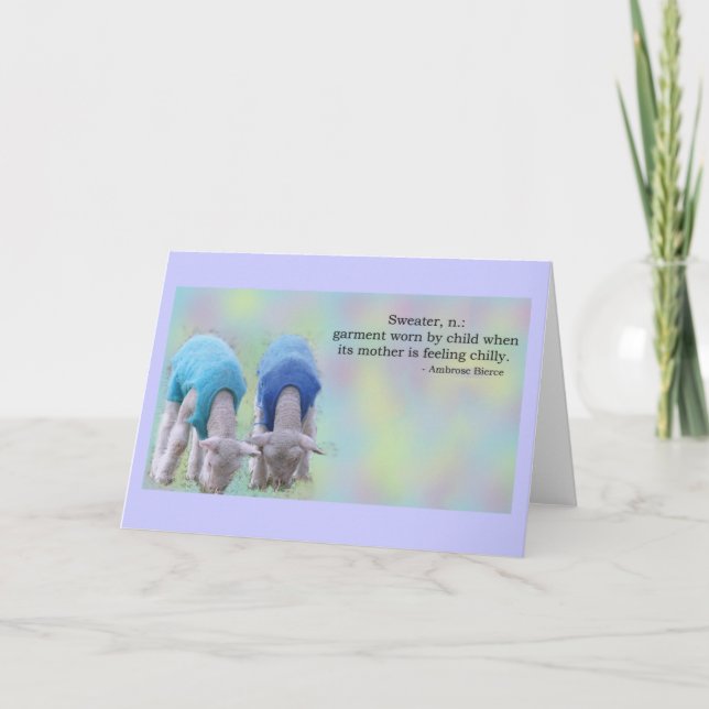 Cartão Suéter Definido (Frente)