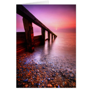Cartão Suffolk 6. da praia de Aldeburgh - personalizado