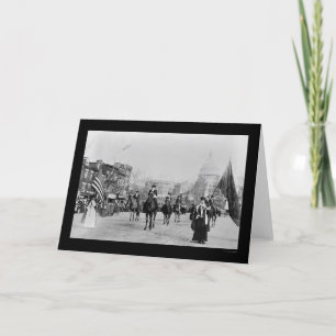 Cartão Suffrage Parade Washington, DC 1913