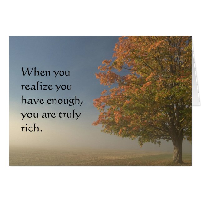 Cartão Suficiente (Frente Horizontal)