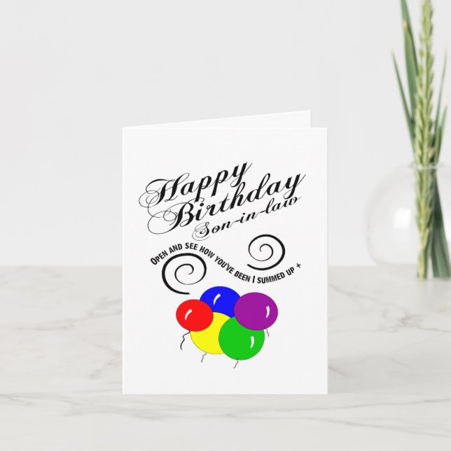 Cartão sufixo genial (Frente)