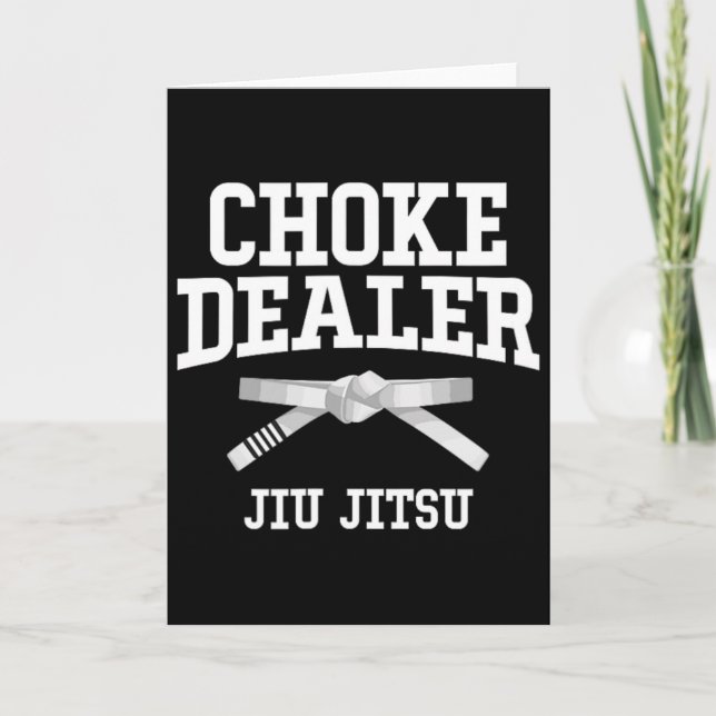Cartão Sufocar Revendedor Jiujitsu Karate Boxe Muay Thai  (Frente)