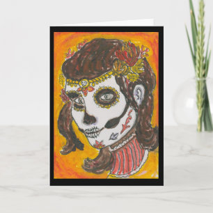 Cartão Sugar Skull by Vincent Faggella