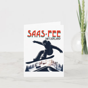 Cartão Suiça Snowboard Saas fee
