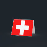 Cartão Suiça (Suíça)<br><div class="desc">Produtos de Sinalizador Mundial Personalizáveis - Sinta-se livre para adicionar seu próprio texto.</div>