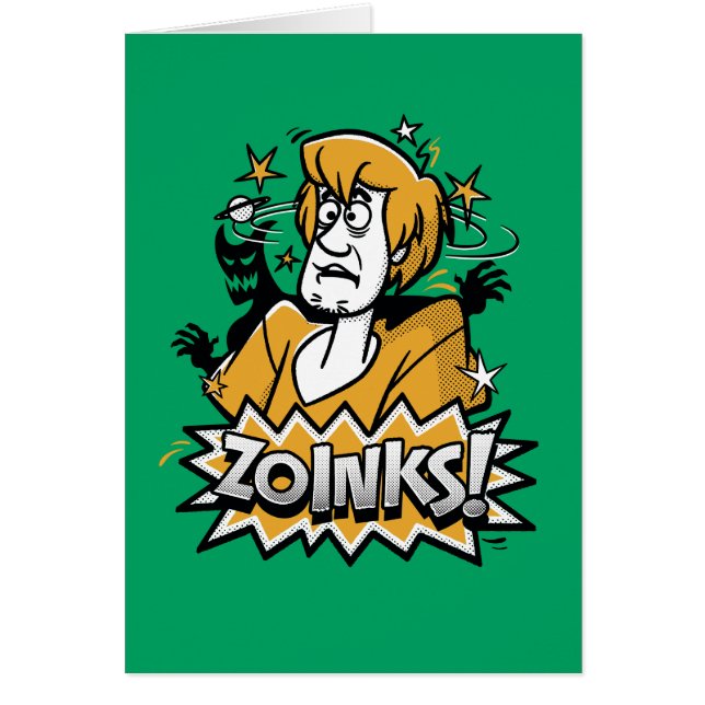 Cartão Sujo "Zoinks"! Gráfico de Meio-Tom (Frente)