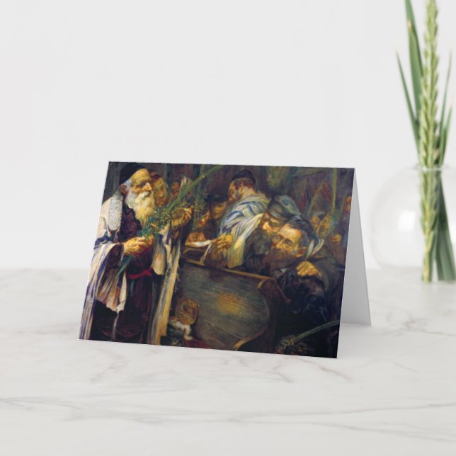 Cartão SUKKOT por Leopold Pilichowski - 1895 (Frente)