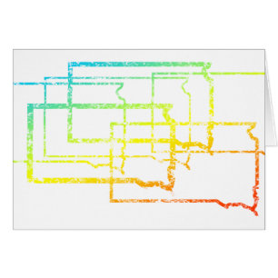 Cartão sulco do dakota