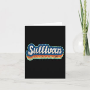 Cartão Sullivan Primeiro Nome Menino Estilo Vintage Anos