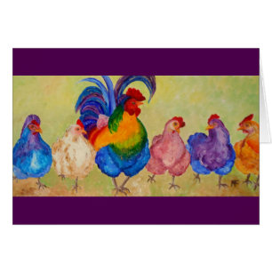 Cartão Sultão e seus pintinhos