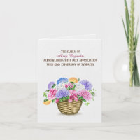 Summer Asters Basket Sympathy Obrigado