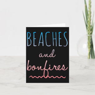 Cartão Summer Beaches Bonfire Adorava Dizer Férias Férias