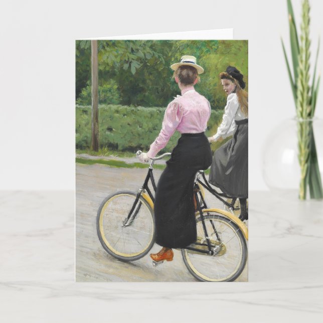 Cartão Summer Bike Ride | Paul Fischer (Frente)