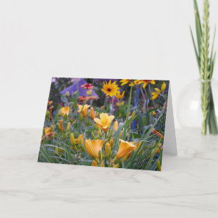 Cartão Summer flower garden fun colorful pretty photo