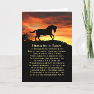 Cartão Summer Solstice Litha Pagan Holiday