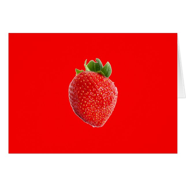 Cartão Summer Strawberry (Frente Horizontal)