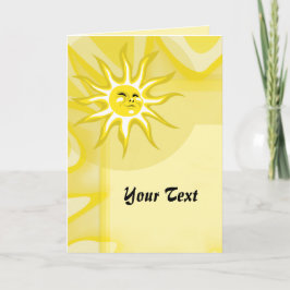 Cartão Summer Sun, Saudação Personalizada Sunny Sunshine
