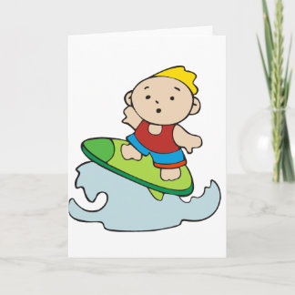 Cartão Summer Surfer Boy