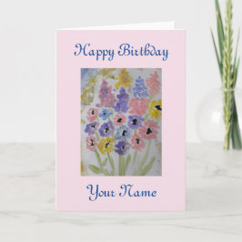 Cartão Summer Wilflower Birthday