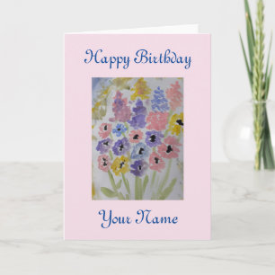Cartão Summer Wilflower Birthday