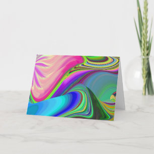 Cartão Summersense, Abstrato 3D Rainbowart