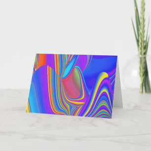 Cartão Summersense, Abstrato 3D Rainbowart