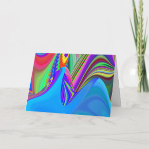 Cartão Summersense, Abstrato 3D Rainbowart