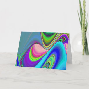 Cartão Summersense, Abstrato 3D Rainbowart