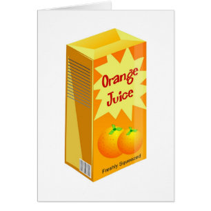 Cartão Sumo de laranja