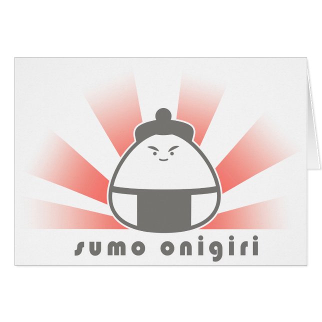 Cartão Sumo Onigiri (Frente Horizontal)