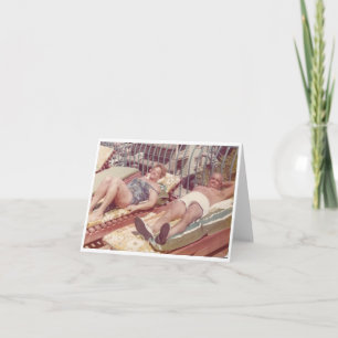 Cartão Sun bathers -