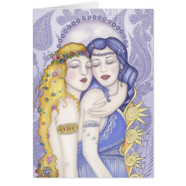 Cartão Sun & lua (Frente)