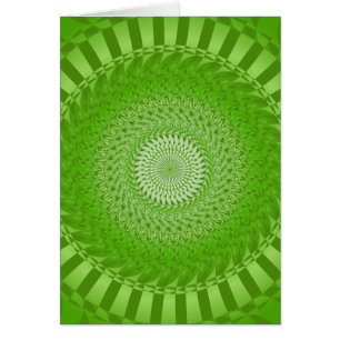 Cartão Sun Mandala verde