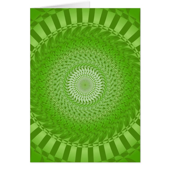 Cartão Sun Mandala verde (Frente)