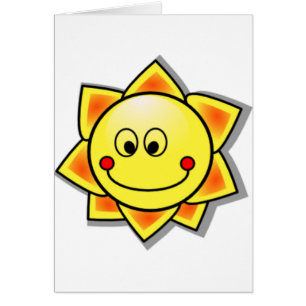 Cartão Sun Sun feliz