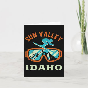 Cartão Sun Valley Idaho Vintage Retro Skiing E Snowboar