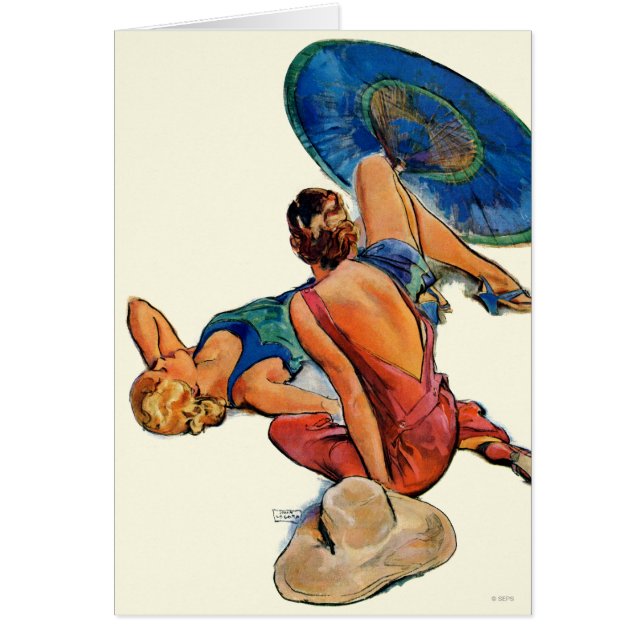 Cartão Sunbathers (Frente)