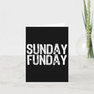 Cartão Sunday Funday Futebol T Shirt