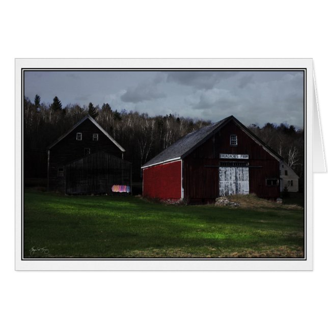 Cartão Sundown on Washington - Broadacres Fazenda, Jeffer (Frente Horizontal)