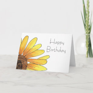 Cartão Sunflower Birthday Card