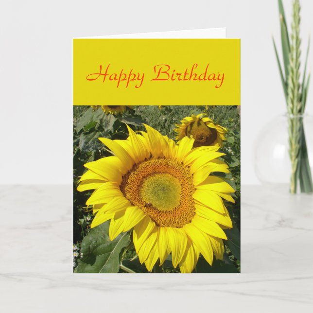 Cartão Sunflower card (Frente)
