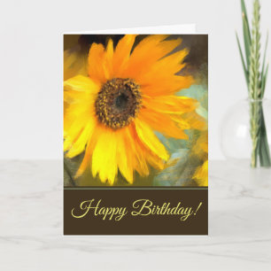 Cartão Sunflower Custom Greeting Card